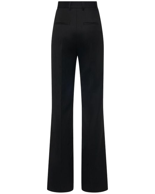 GIUSEPPE DI MORABITO Black Wool Tailoring High Waist Straight Pants