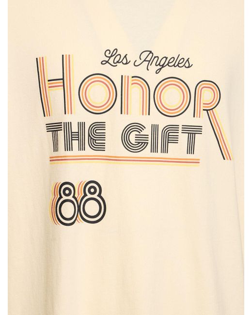 Honor The Gift Natural A-spring Retro Honor Cotton T-shirt for men