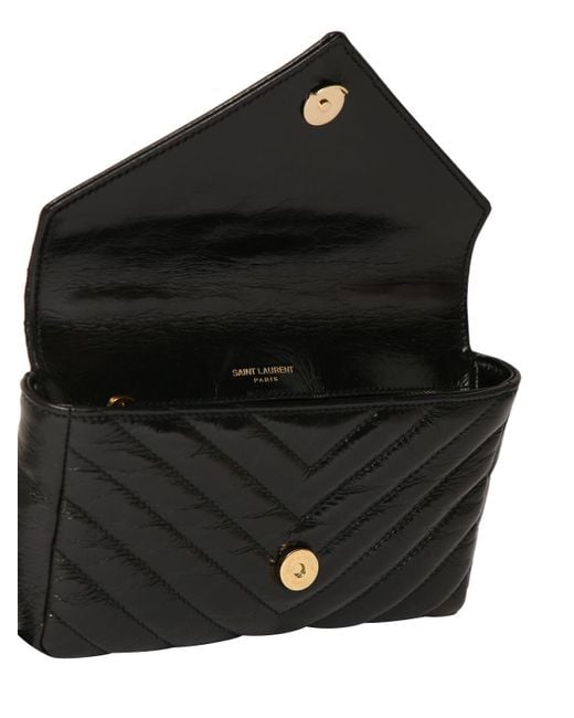 Saint Laurent Black Mini College Leather Shoulder Bag