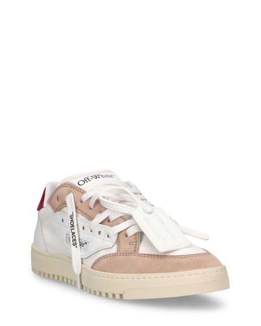 Off-White c/o Virgil Abloh White 20mm 5.0 Leather & Cotton Sneakers