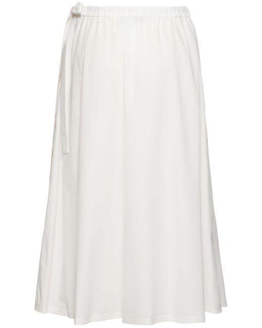 ★Weekend Max Mara★Folk コットンポプリンミディスカート Folk コットンポプリンミディスカート - Weekend Max Mara