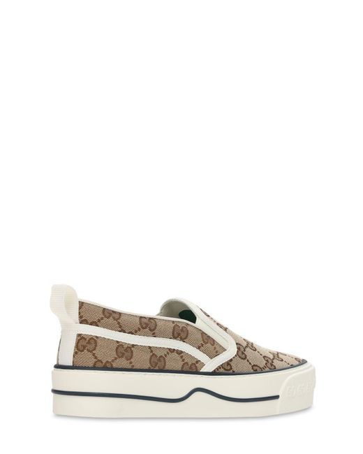 Gucci White 20Mm Tennis 1977 Slip-On Sneakers
