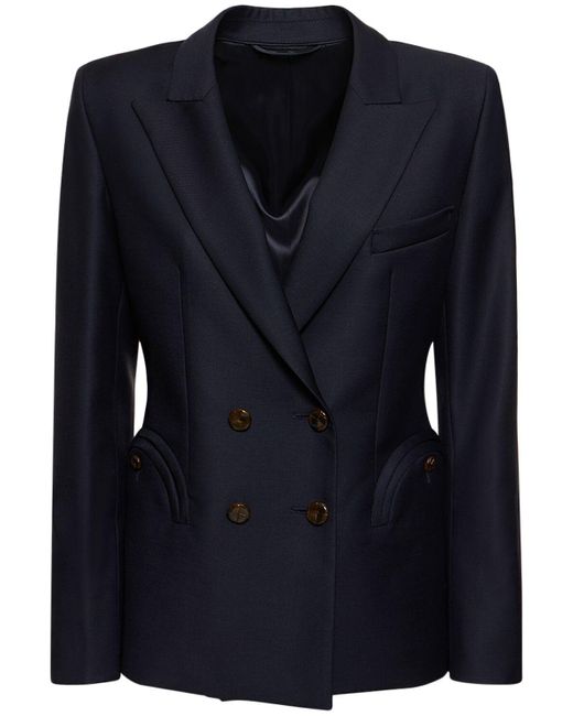 Blazé Milano Blue Blazer Aus Woll/mohairmix "first Class Charme"