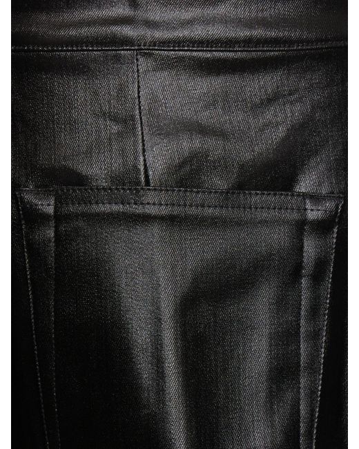 Jeans larghi geth in denim di Rick Owens in Black da Uomo