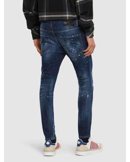 DSquared² Blue Skater Fit Cotton Denim Jeans for men