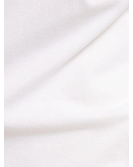 Lardini T-shirt Aus Seide Und Baumwolle in White für Herren