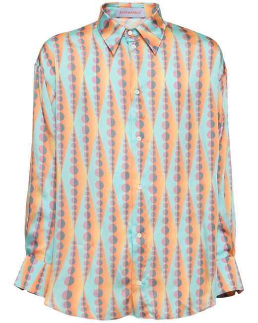 Bluemarble Multicolor Classic Pop Printed Shirt for men