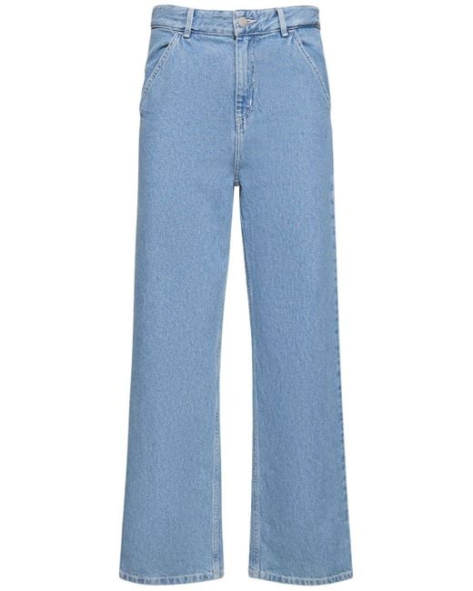 Carhartt Blue Regular Stonewashed Loose Fit Jeans