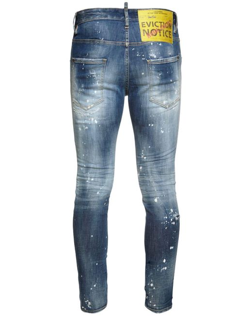 DSquared² 14cm Super Twinky Cotton Denim Jeans in Blue for Men Mens Clothing Jeans Skinny jeans 