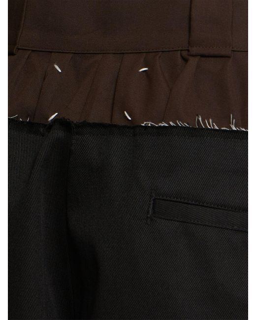 Maison Margiela Black Damen Shorts Aus Baumwollmischung