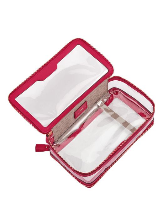 Anya Hindmarch Pink Inflight Clear Zipped Bag