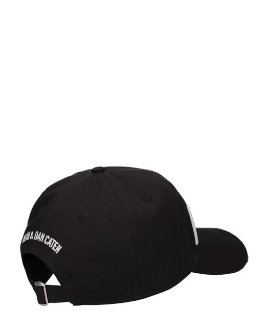 Cappello baseball con logo di DSquared² in Black da Uomo