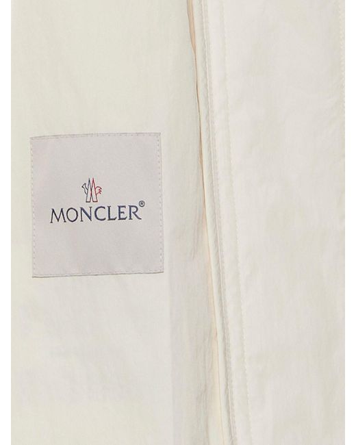 Moncler White Euridice Nylon Blend Jacket