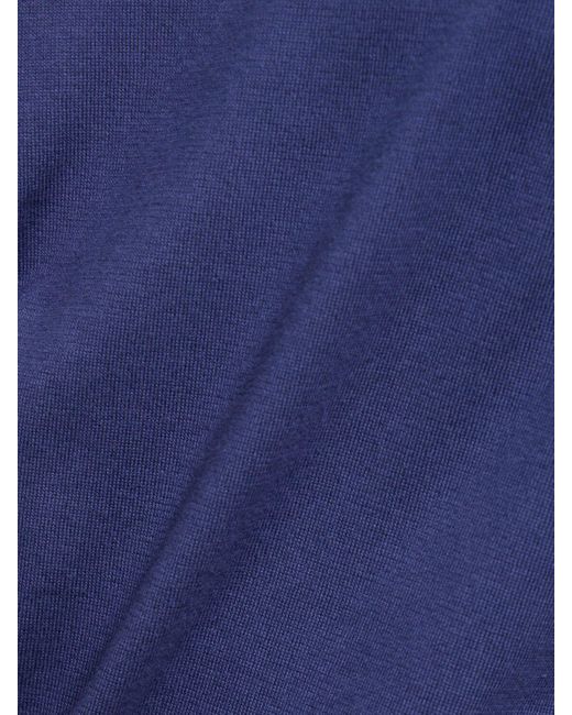 Zegna Baumwollpullover in Blue für Herren