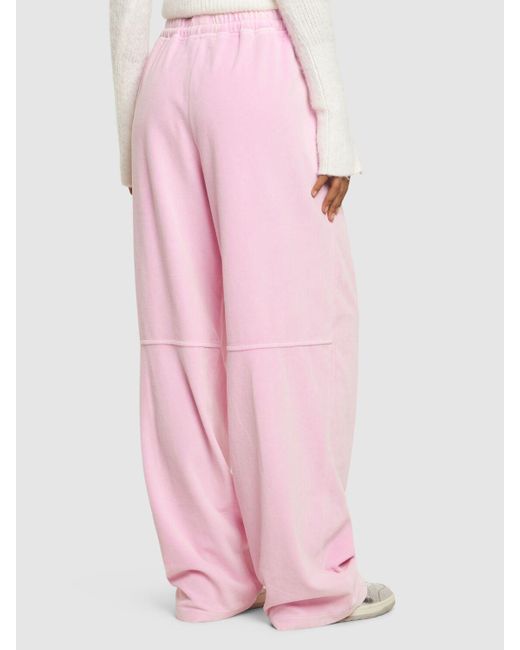 Pantalones deportivos de algodón Alexander Wang de color Pink