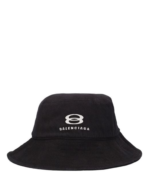 Cappello bucket in drill di cotone di Balenciaga in Black