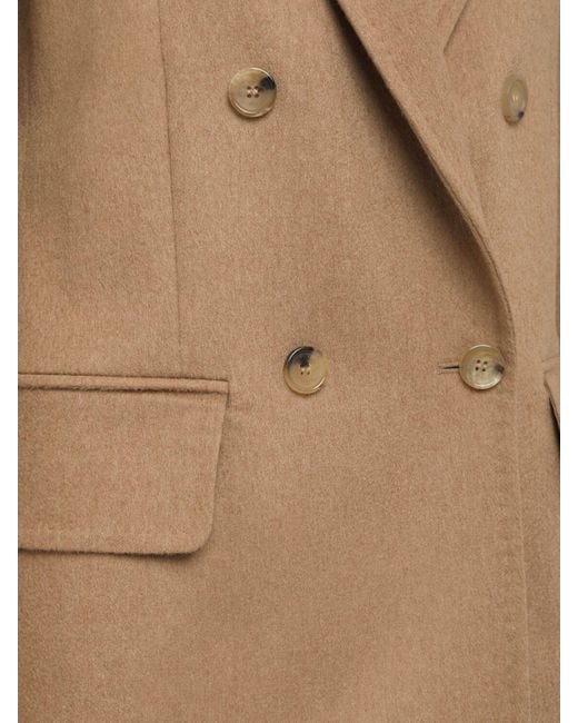 Blazer doppiopetto falster di Max Mara in Natural
