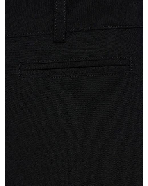 Pantaloni cropped in twill di nylon stretch di Ferragamo in Black