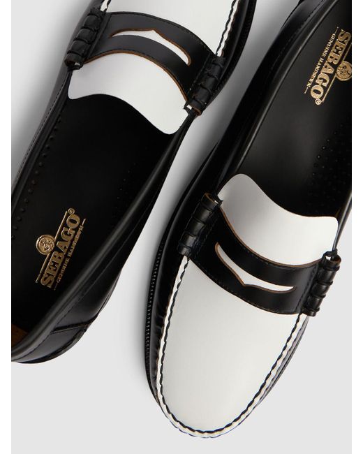 Sebago Black Classic Dan Smooth Leather Loafers for men