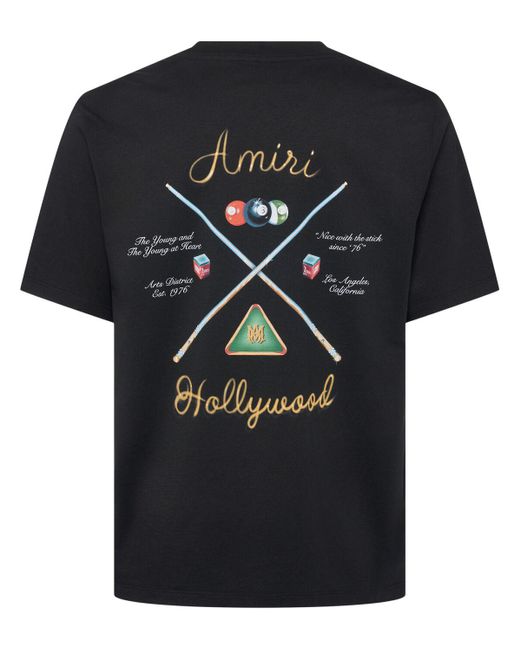 メンズ Amiri Pool Cue コットンtシャツ Black