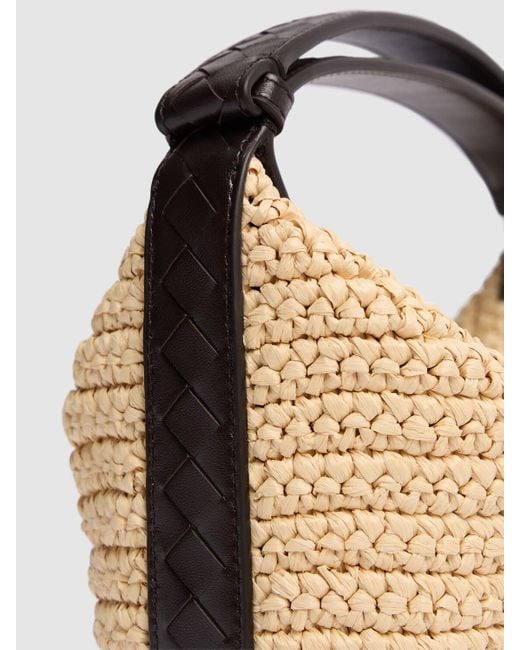 Bottega Veneta Metallic Mini Wallace Crochet Viscose Top Handle