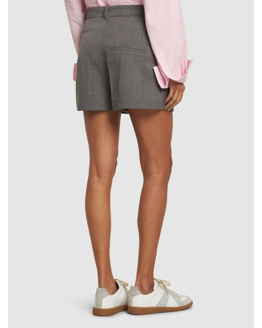 Mujer Bermudas De Lana Low Classic de color Gray