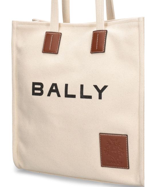 Bally Natural Akelei Canvas Tote Bag