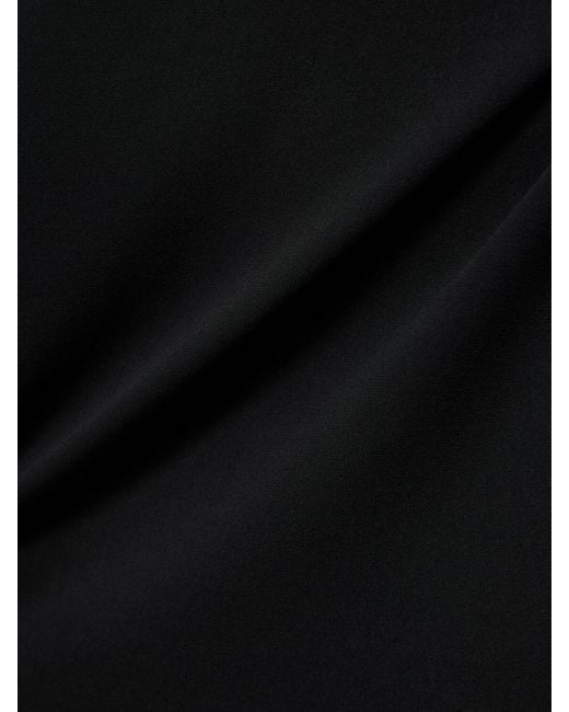 Ann Demeulemeester Black Aura Strapless Jersey Long Dress