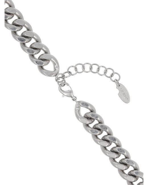 Off-White c/o Virgil Abloh Metallic Arrow Chain Brass Necklace for men