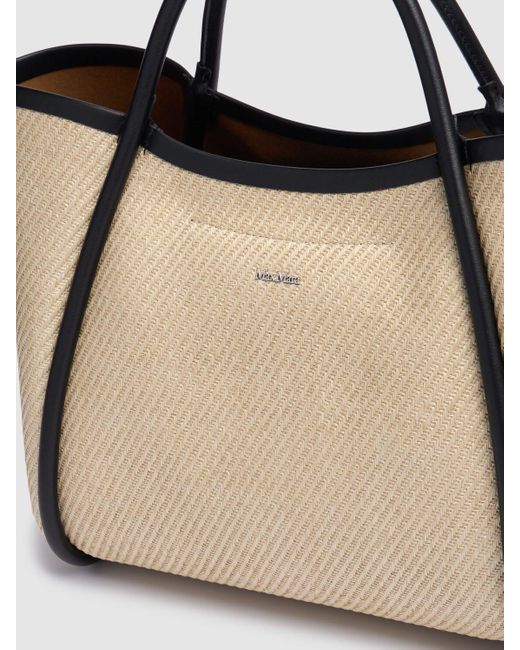 Max Mara Natural Kleine Raffiatasche "s Summer Marin"