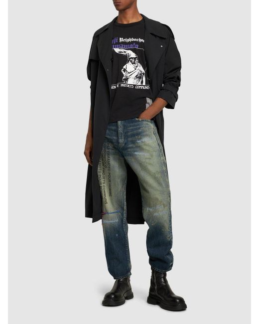 Yohji Yamamoto Black Neighborhood X Yohji Cotton T-shirt for men