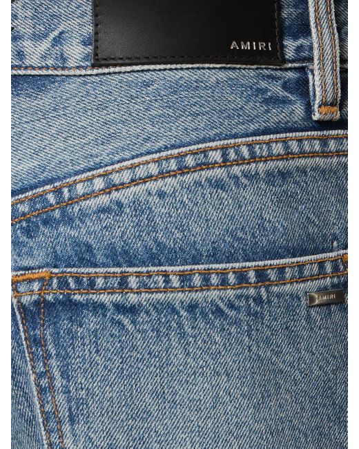 Amiri Blue Weite Cargo-jeans Aus Baumwolldenim