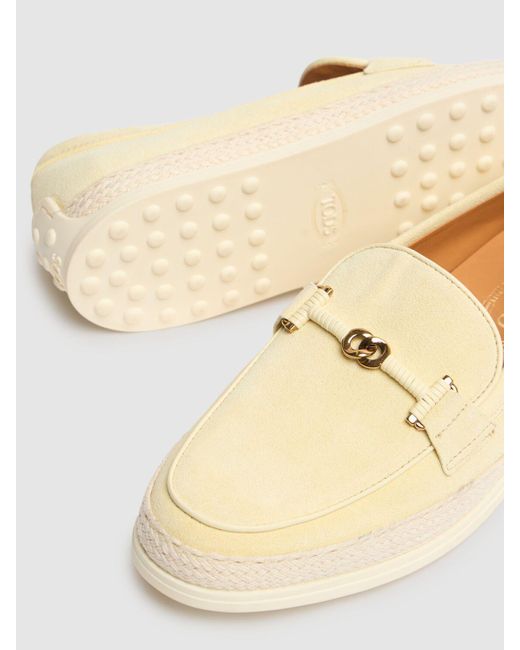 Tod's レザーローファー 10mm Natural