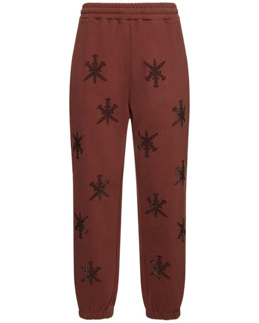 Pantalones deportivos de algodón Unknown de hombre de color Red