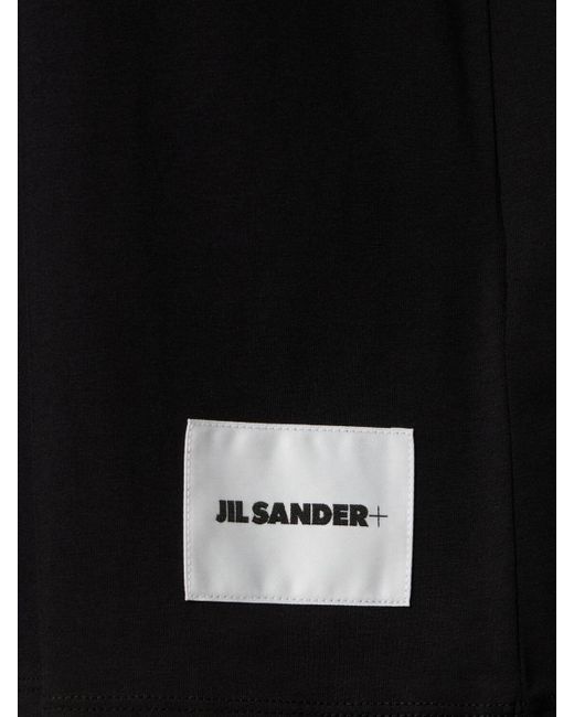 Jil Sander Black Pack Of 3 Short Sleeve T-shirts