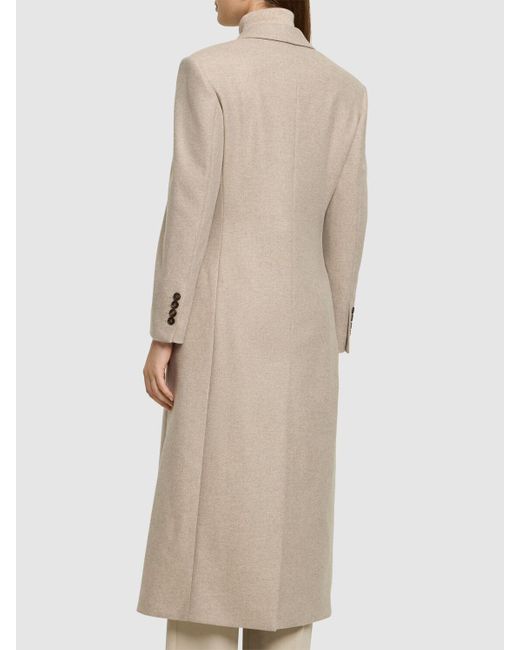 Brunello Cucinelli Natural Mantel Aus Kompakter Wollmischung