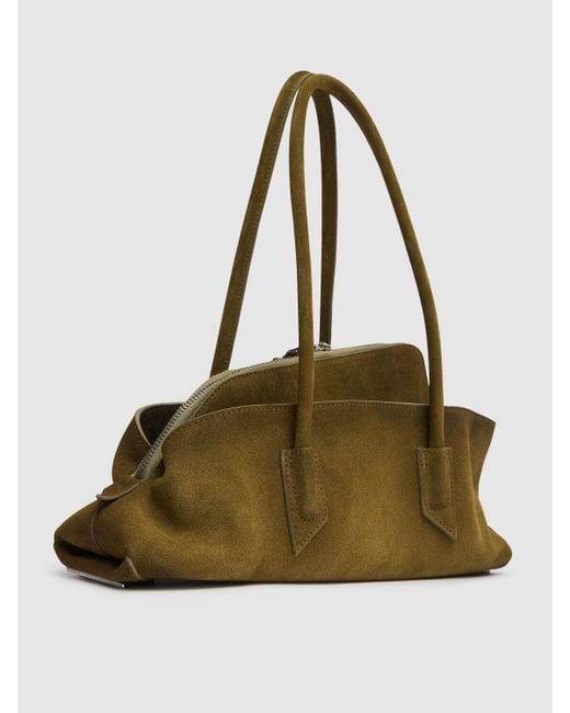 Femme Petit Sac En Daim La Passeggiata Unique The Attico en coloris Green