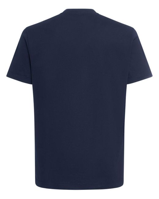 Camiseta de algodón jersey Versace de hombre de color Blue
