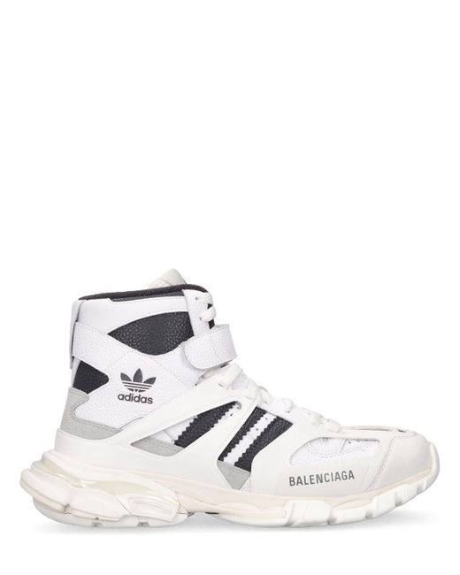 Balenciaga White Adidas Track Forum Sneakers for men