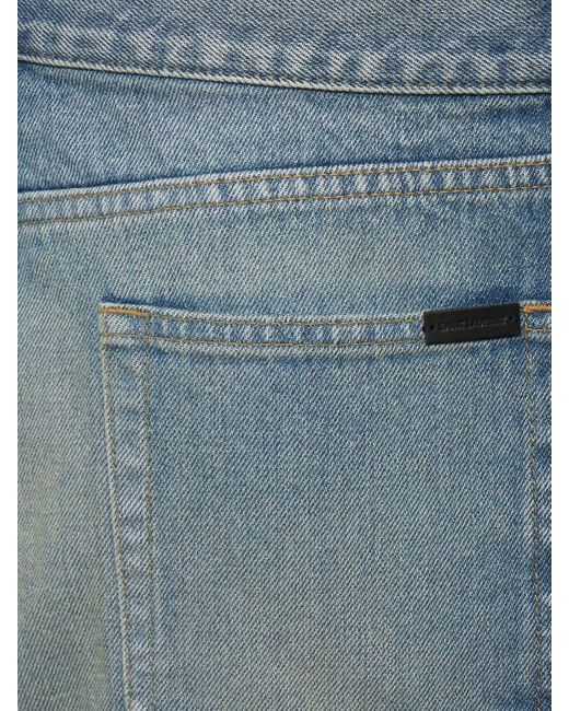 Saint Laurent Blue 70'S Flared Cotton Jeans for men