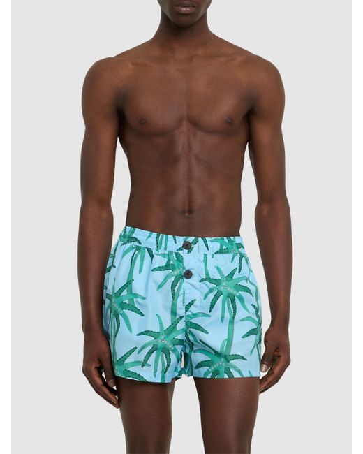 メンズ Jacquemus Le Maillot Puntini ナイロン水着 Blue