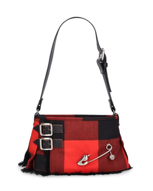 Borsa heather in lana di Vivienne Westwood in Red