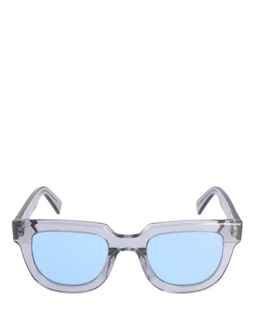 Retrosuperfuture Blue Serio Firma Squared Acetate Sunglasses