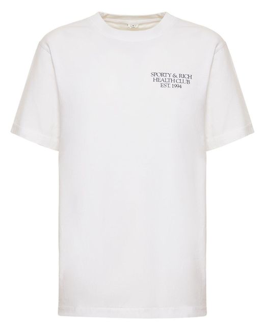 Sporty & Rich Lvr Exclusive S&r 94 Health Club T-shirt in White | Lyst