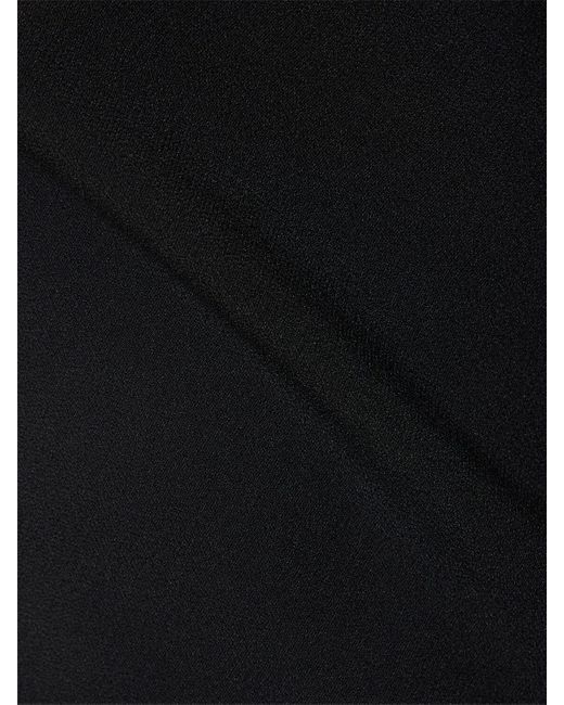 Robe longue en viscose mélangée sans manches AMI en coloris Black