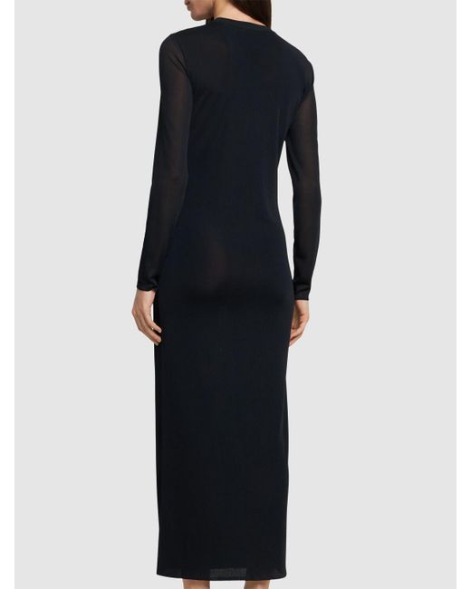 Vestito midi in maglia trasparente di Nina Ricci in Black