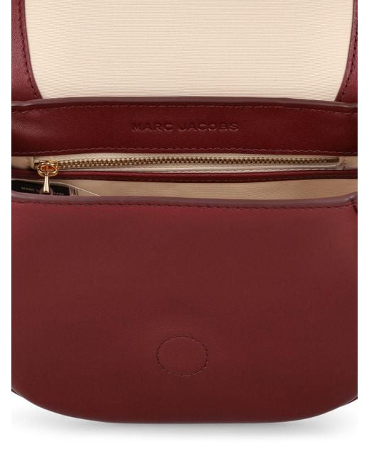 Marc Jacobs Red The Small J Marc Leather Saddle Bag