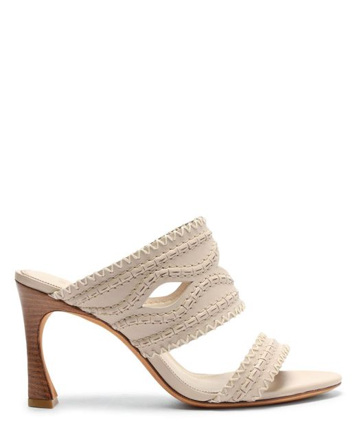 Alexandre Birman Pink 85mm Hohe Mules Aus Leder "erika"