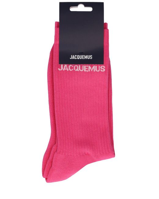 メンズ Jacquemus Les Chaussettes コットンソックス Pink