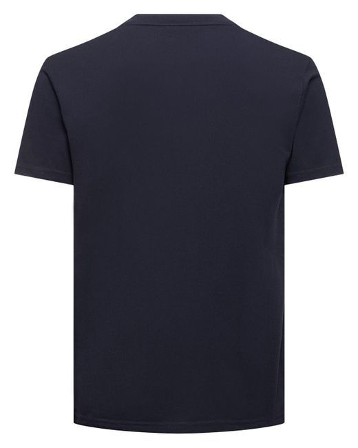 Sundek Blue Logo Print Cotton Jersey T-shirt for men